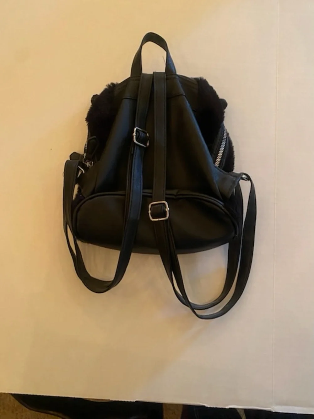 A Plush Kuromi Kids Backpack in Black